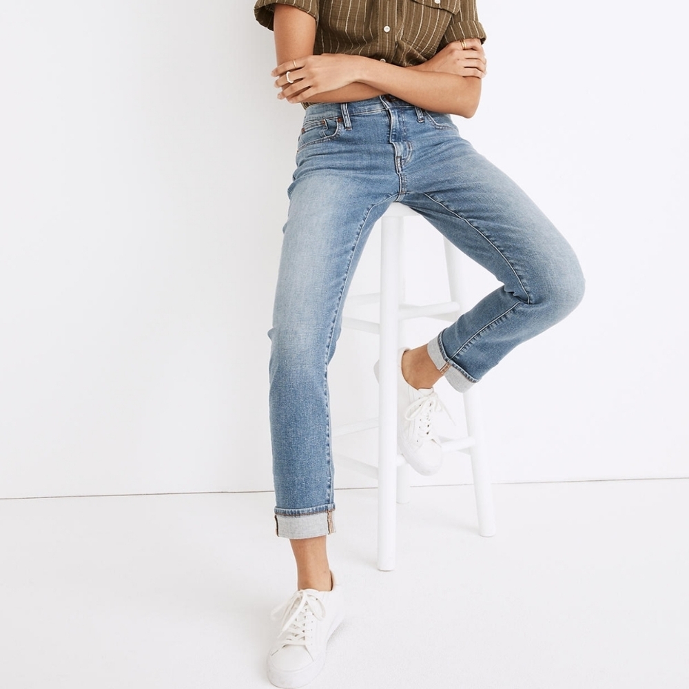 Madewell Medium Wash The Slim Boy Jean 25